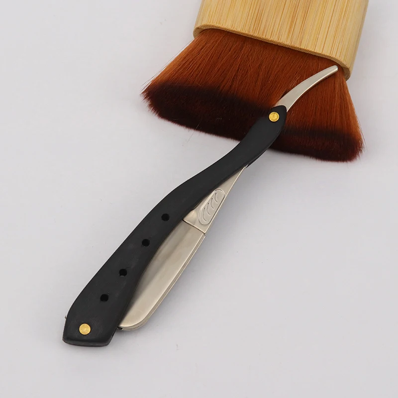 Профессиональные парикмахерские бритвы с прямым вырезом горловины сменные