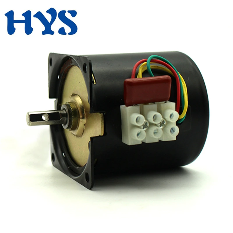 HYS моторный накопитель переменного тока 220 V 110V 25W Шестерни Электрический 1/2. 5/5/10/15/110 об/мин синхронный двигатель 220 V конденсатор с алюминиевой крышкой AC факсированная Скоба моторы 60ktyz