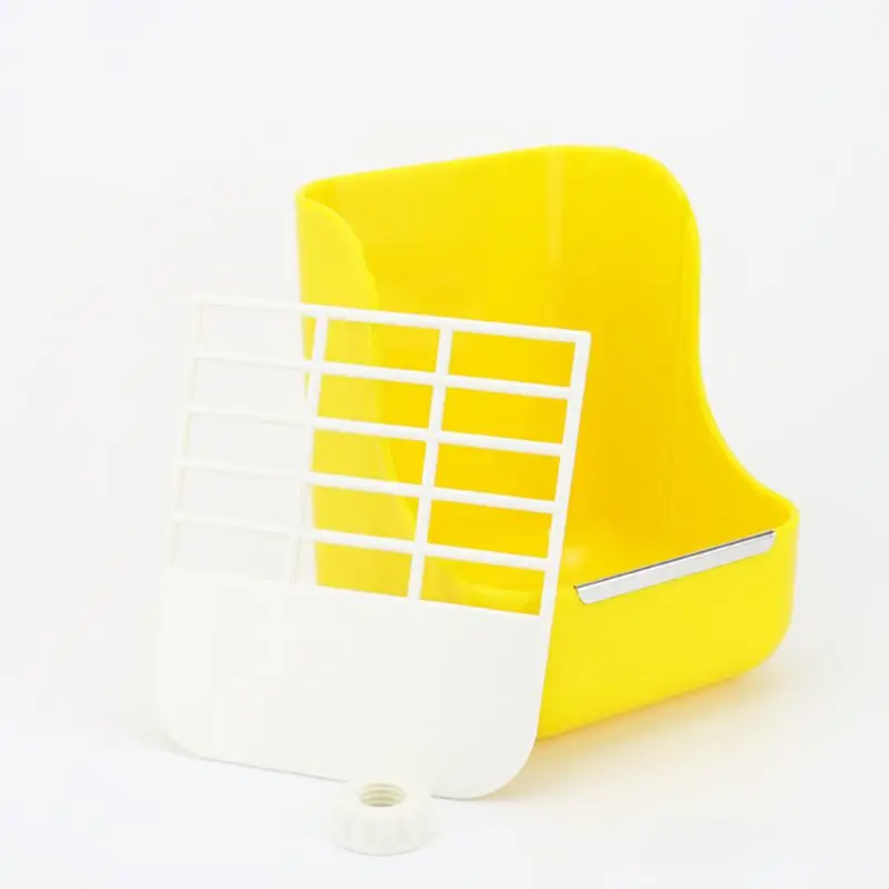 Two-in-one Grass Rack Rabbit Food Pot Fixed Bowl Shelf Chinchillas Feeder Box Small Pet Supplies 090C for bird feeders | Дом и сад