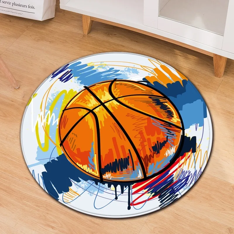 

Basketball Football Rug Living Room Decoration Rug Children's Room Rug Baby Crawling Mat Bathroom Bath Mat Bedroom Decor Rug