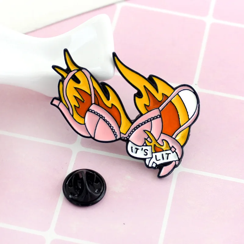 Женские броши бикини с изображением персонажей из мультфильма IT's LIT блестящая