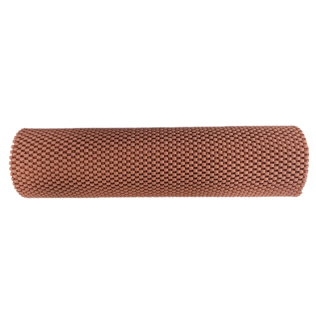 Brown as described 12x7" поролон Non-slip кухонный шкаф Нескользящая подстилка коврик ящика Нескользящие шкаф со стеклянными дверями вкладыш коврики Нескользящие лайнер коврик - Цвет: Brown as described