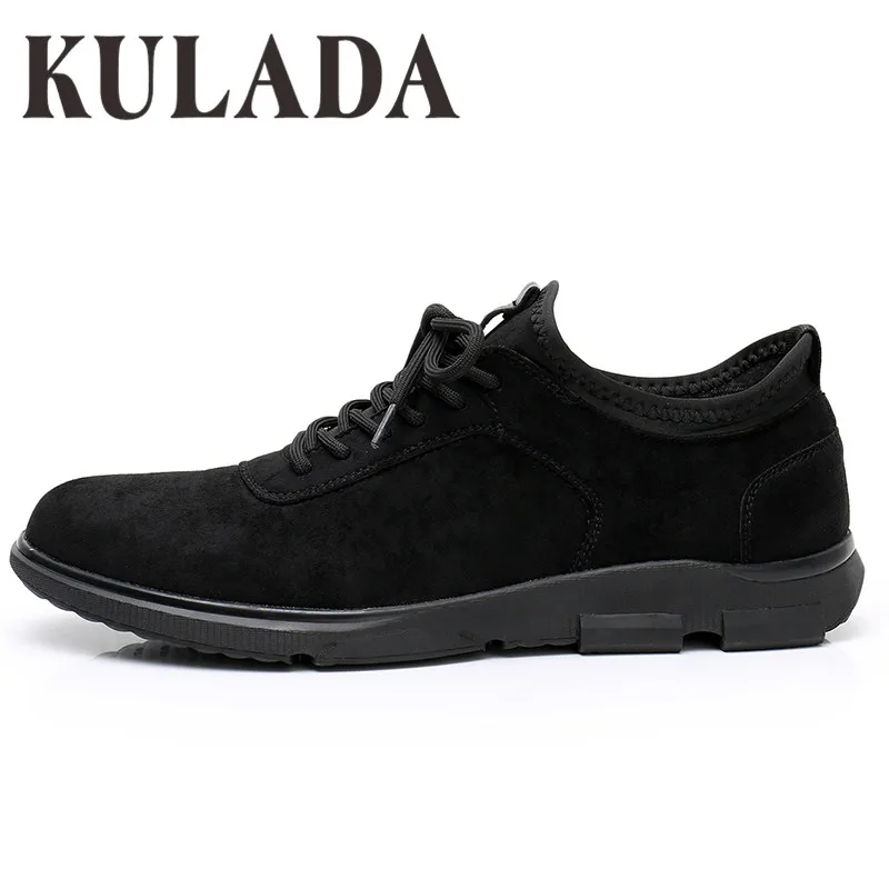 Мужские повседневные туфли KULADA мягкие на шнуровке удобная прогулочная обувь