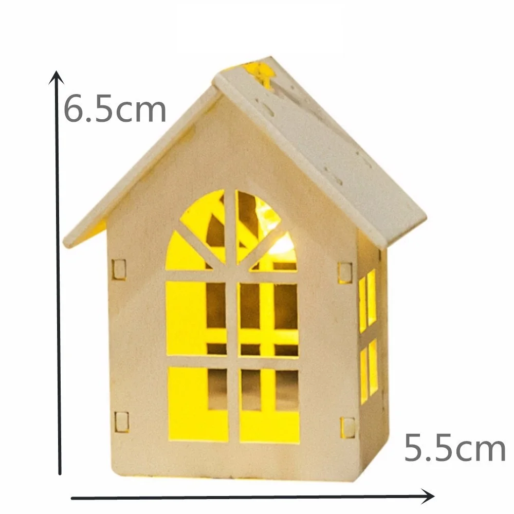 

2M LED String Lights Wood House Night Lamp Christmas Garland 10LEDs New Year Wedding Party Holiday Room DIY Decoration