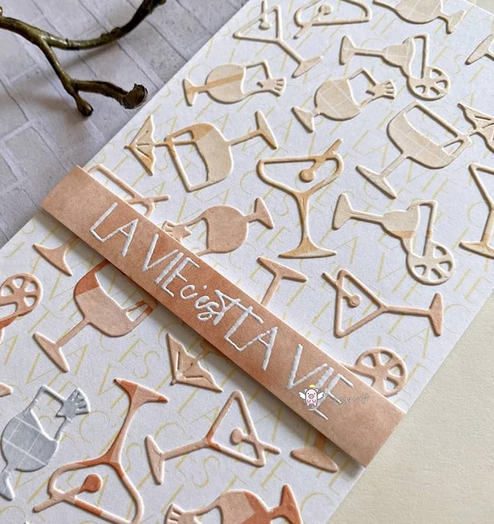 Металлические Вырубные штампы форма для летнего напитка стаканчик скрапбукинга