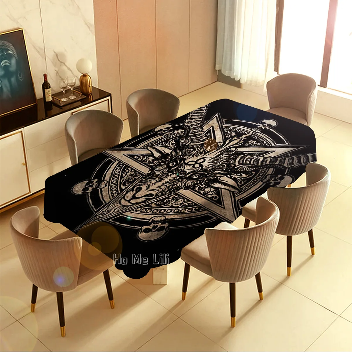 Оккультная сатановая искусство подарок с Иисусом первоклассная черная коза