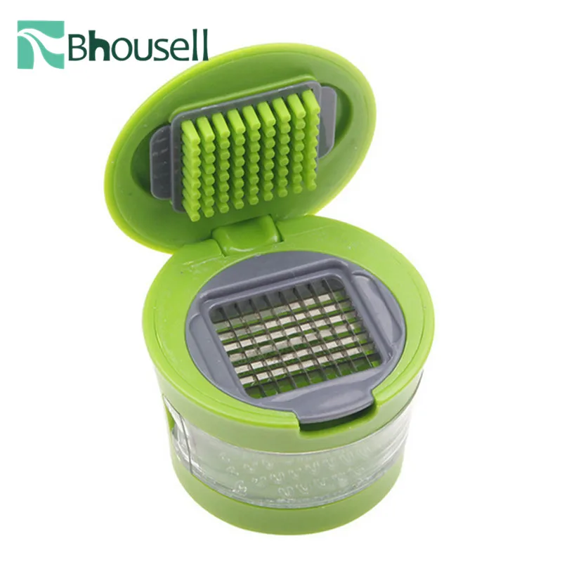 Кухонные гаджеты 2020 2-в-1 Ручной пищевой измельчитель чеснока нож для измельчения