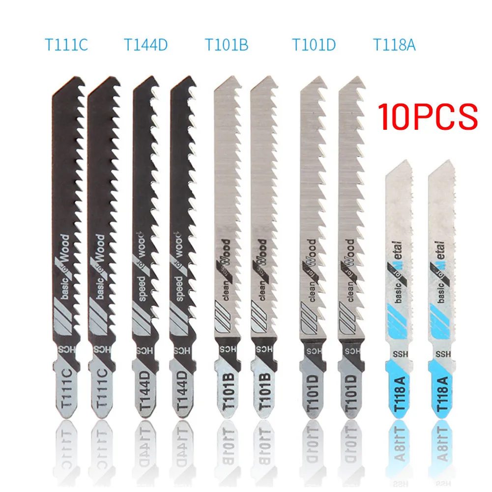 

Jig Saw Blades Set 52-76mm 76/100mm Metal Wood Assorted Blade T-Shank Saw Blad For Woodworking Jig Saw Blade Cutting