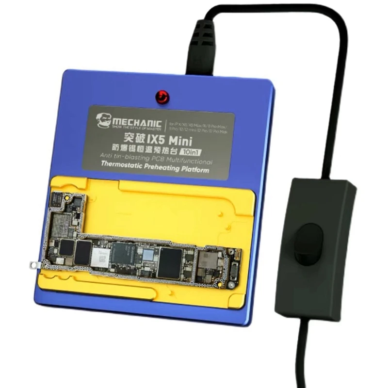 

MECHANIC EU Plug IX5 10 в 1 взрывозащищенный оловянный прибор для распайки для Iphone X-12 Pro Max