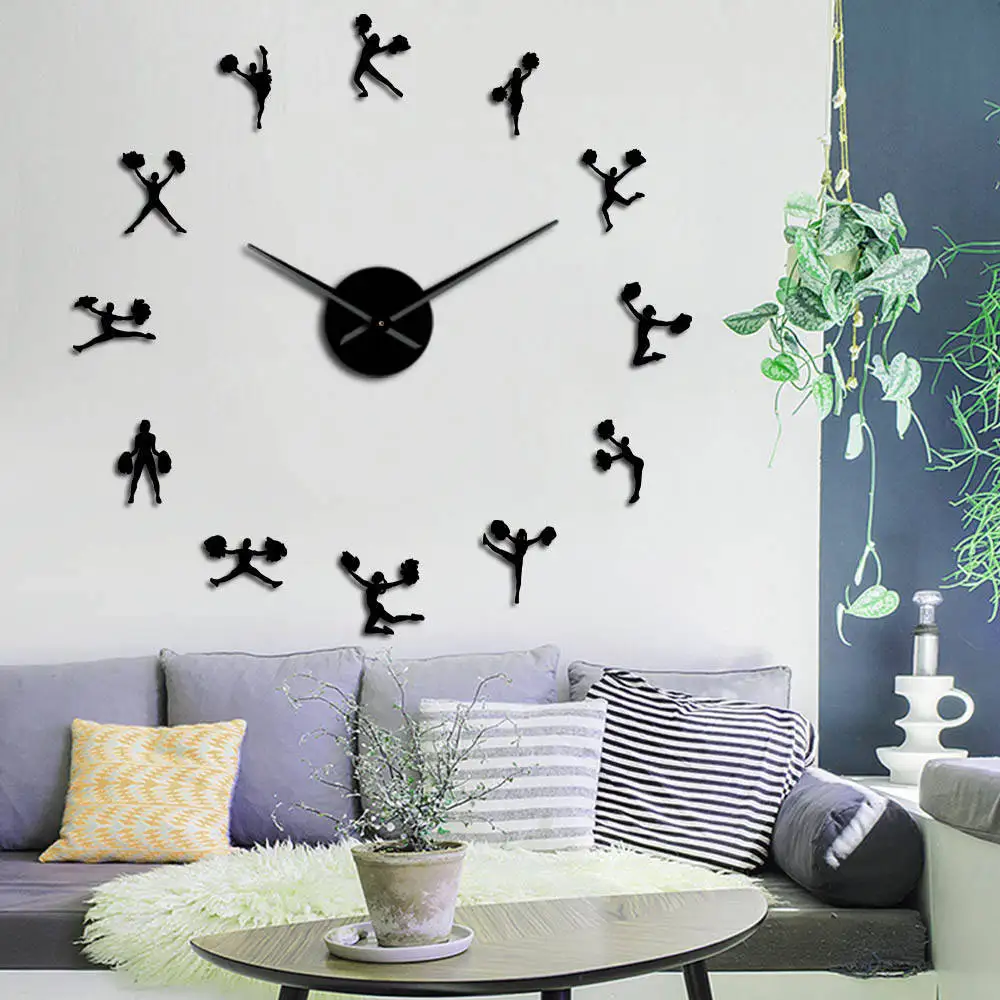 

Sticker Modern Design Wall Clock Automatic Quartz Kitchen Metal Wall Clock Minimalist Vintage Horloge Home Decor BY50BG