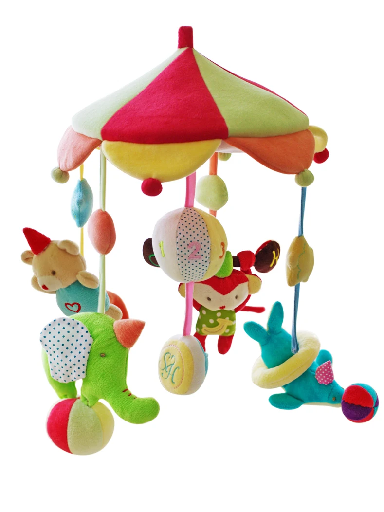 Детские игрушки погремушки музыкальный Колокольчик для кроватки 0 12 месяцев