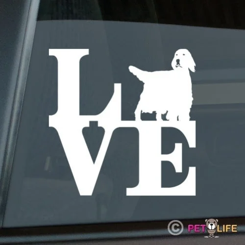 

Love English Setter Sticker Die Cut Vinyl - park v2 llewellyn window decal