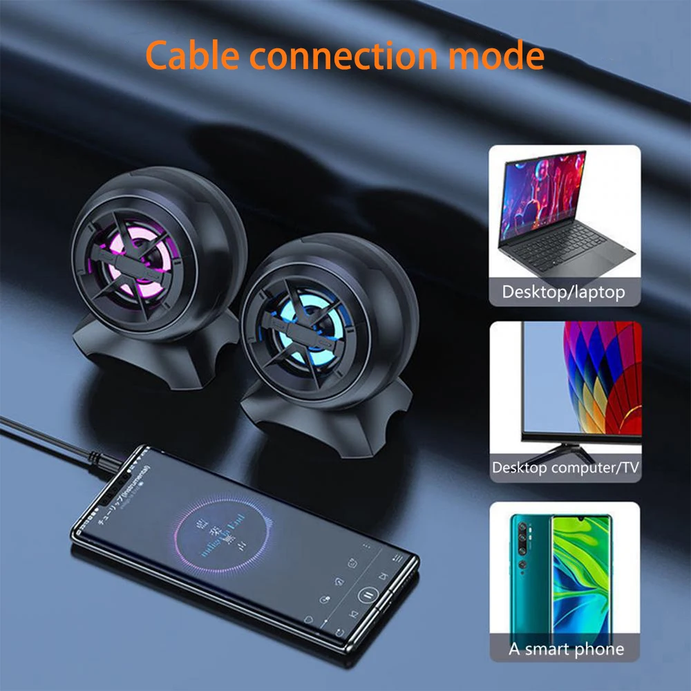 USB Wired Computer Speakers Deep Bass Sound Box Speaker For PC Laptop Powerful Subwoofer Desktop Portable Mini | Электроника