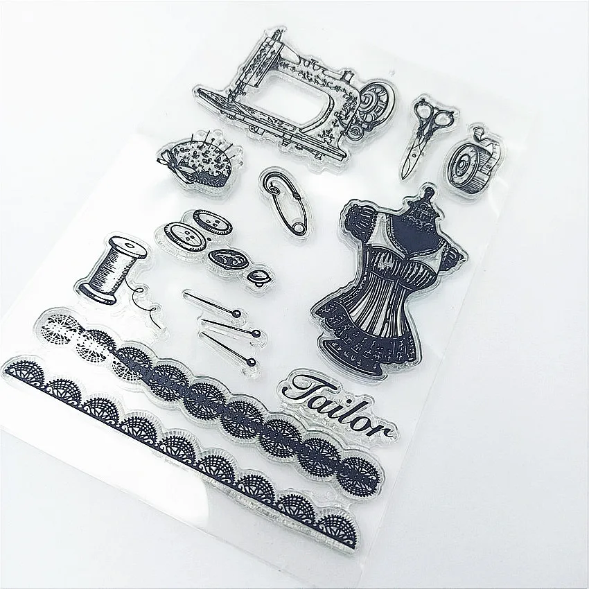 Прозрачные кружевные штампы 11*16 см/Силиконовые пломбы роликовые для сделай сам