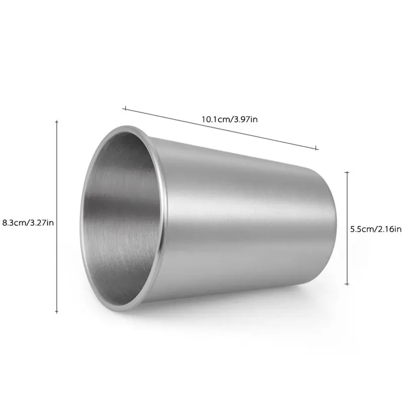 5 штук кружка из нержавеющей стали чашка Штабелируемая 350 мл|Кружки| |