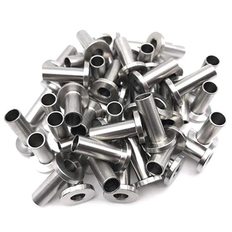 Защитные рукава из нержавеющей стали для 1/8 дюймовых кабельных перил деревянные