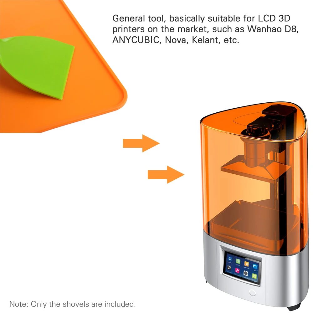 3D принтер DLP SLA 3 шт. инструмент для удаления смолы лопата лопатка 2/4/6 дюйма
