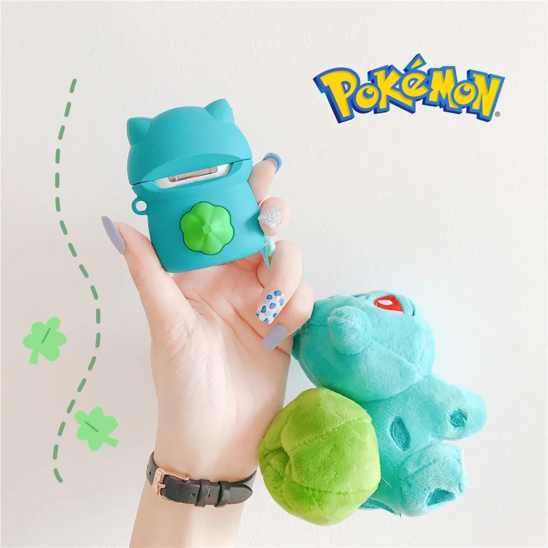 Милый 3D мультяшный чехол для наушников Miao frog seedSilicone для Apple New AirPods 1/2 беспроводной bluetooth чехол для гарнитуры