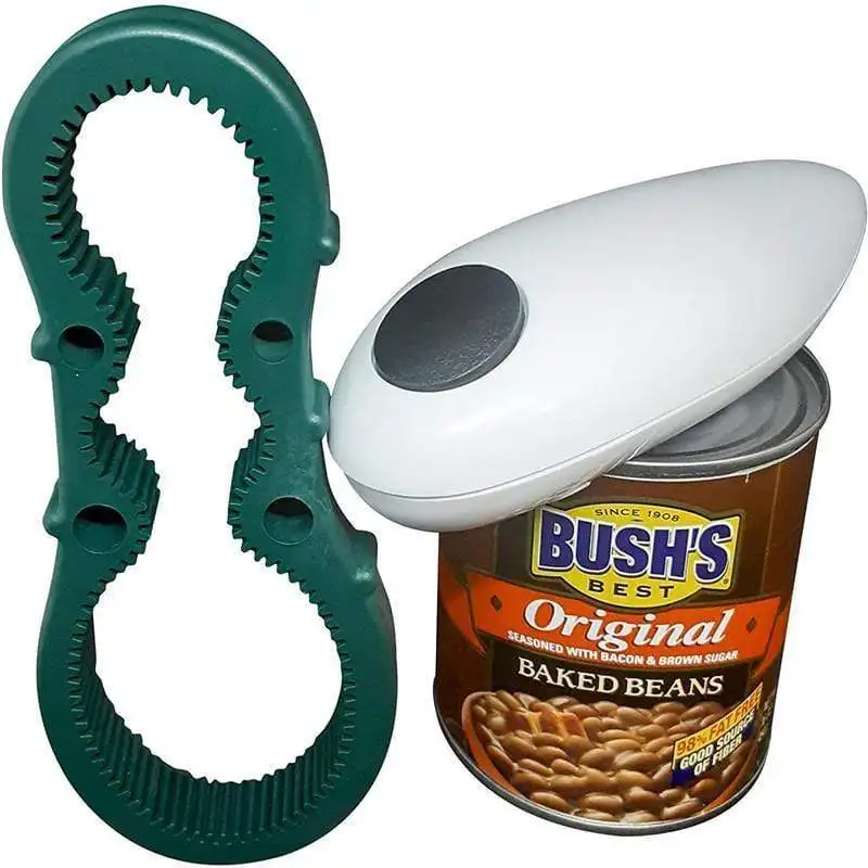 One Touch Can Opener Gadgets Bottle-Opener Kitchen-Tools Electric-Hands Home-Essential-Helper Automatic Can