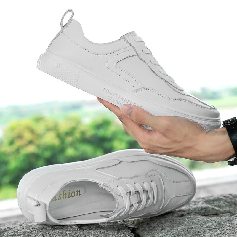 

Men Casual Shoes Mens Sneakers Casual Leather Shoes Men 2020 New Breathable Man Zapatos Casuales Para Hombre De Cuero Fashion