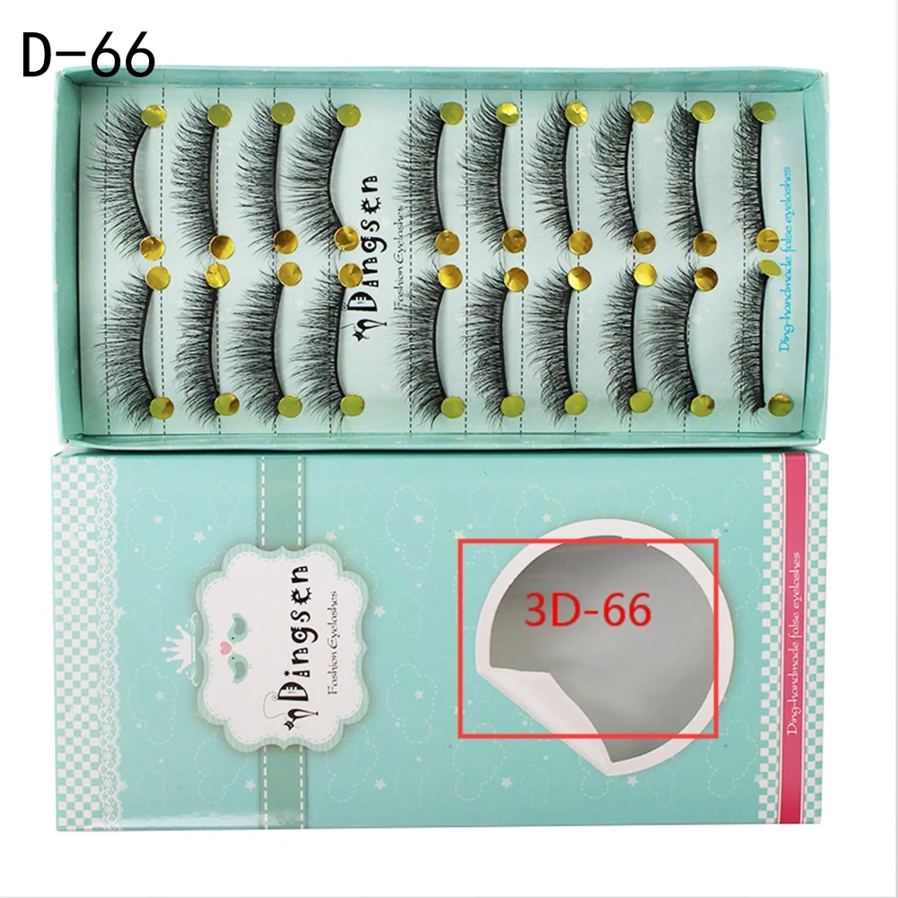 10 пар накладные ресницы натуральные 3D мягкие норковые удлиняющие толстые