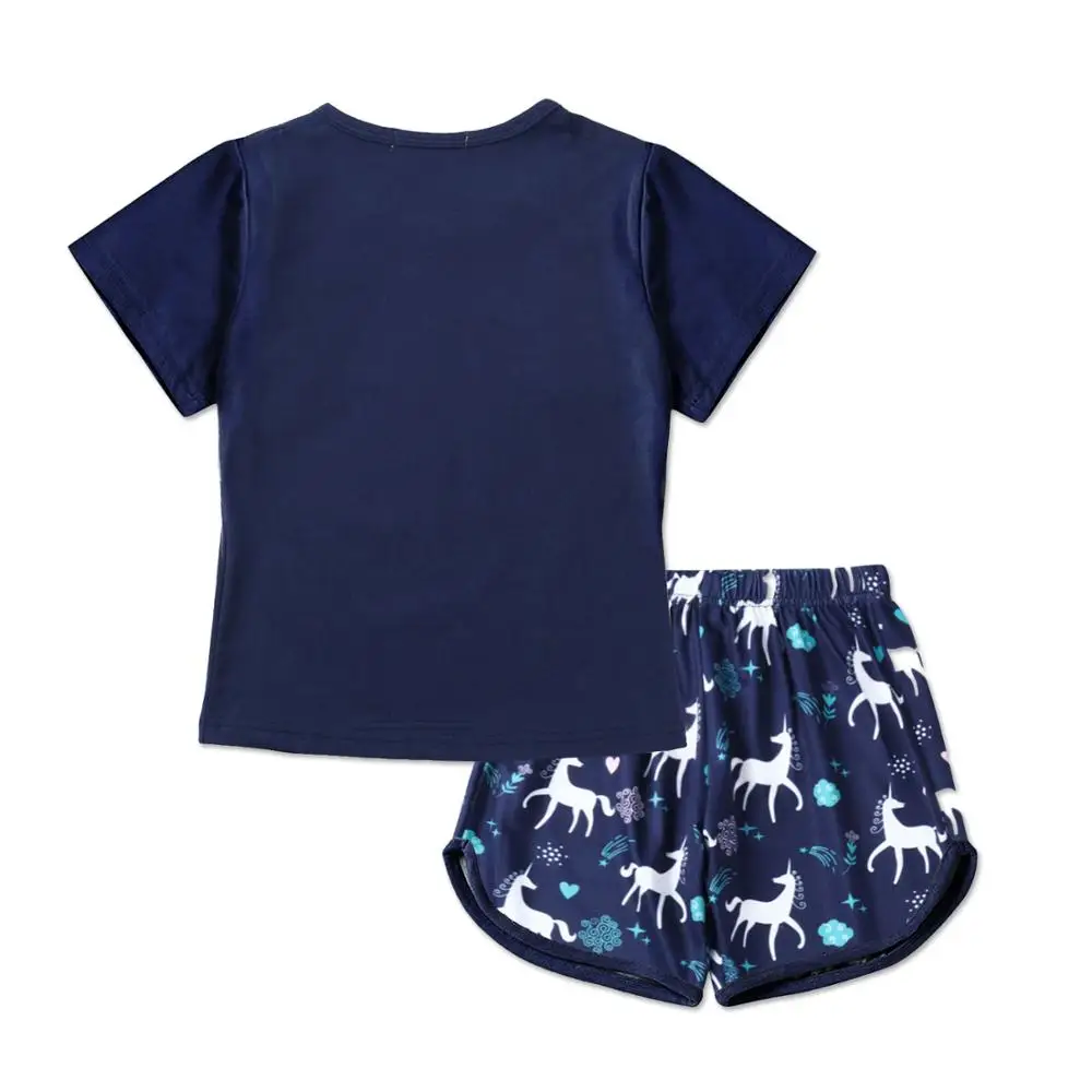 Спортивный костюм детский летний из 2 предметов с единорогом | Мать и ребенок