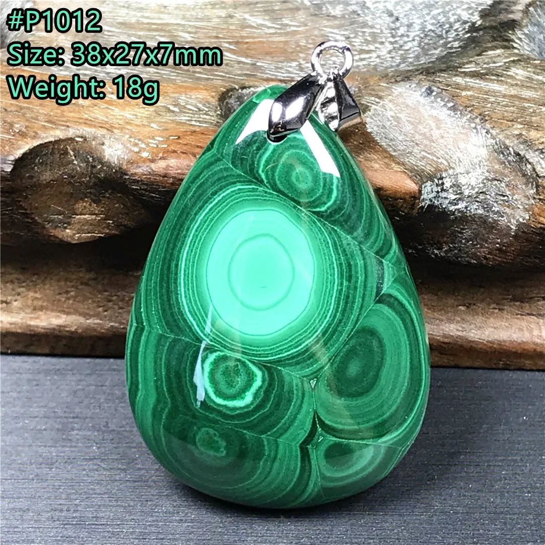 

Natural Green Malachite Chrysocolla Pendant For Women Men Healing Luck Gift 38x27x7mm Beads Crystal Stone Silver Jewelry AAAAA