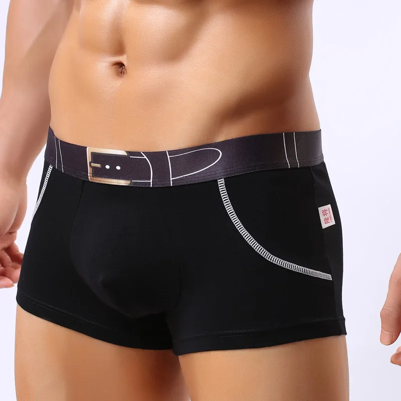 Сексуальное модное мужское нижнее белье с карманами боксеры хлопковое боди
