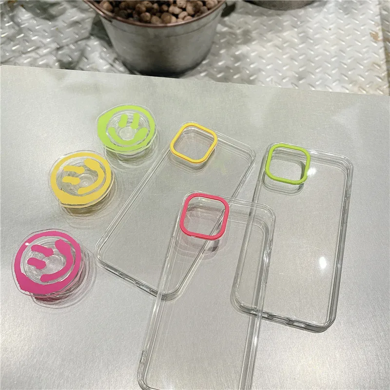 Симпатичный мультяшный чехол для телефона с рисунком улыбающегося лица IPhone 12 11 Pro