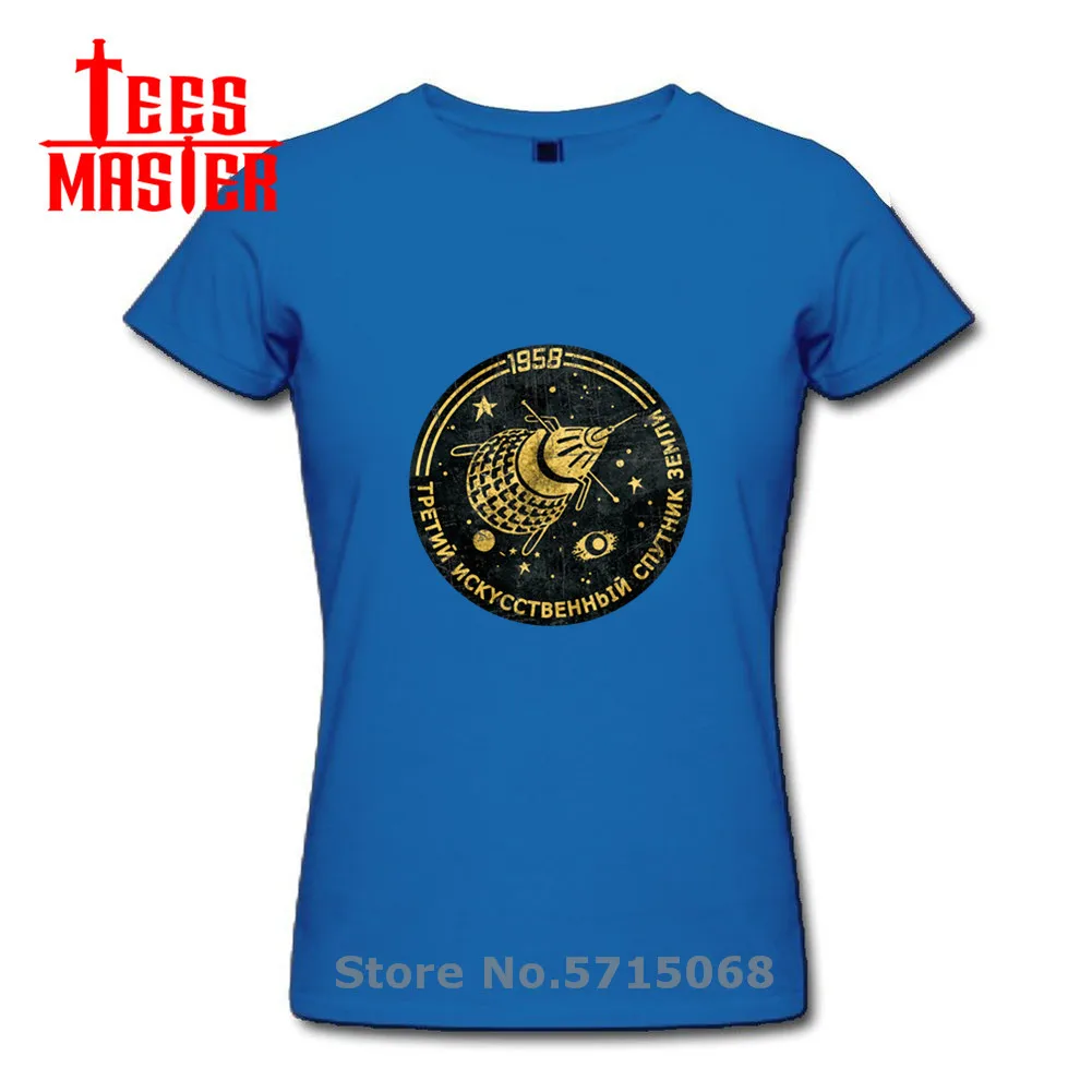 Женская футболка в стиле ретро с изображением спутника рубашка СССР России Hero