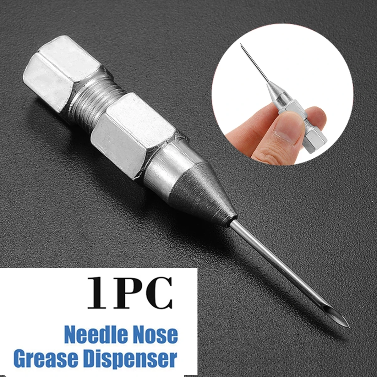 1Pc Needle Nose Grease Tool Dispenser Nozzle Adaptor Accessories For Gun Shafts |