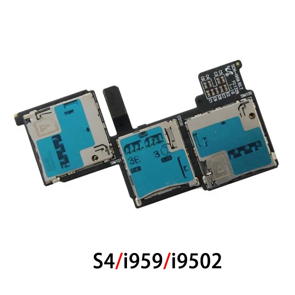 Разъем для считывания SIM-карт гнездо гнезда памяти гибкий кабель Samsung S4 i9500 i9505 L720