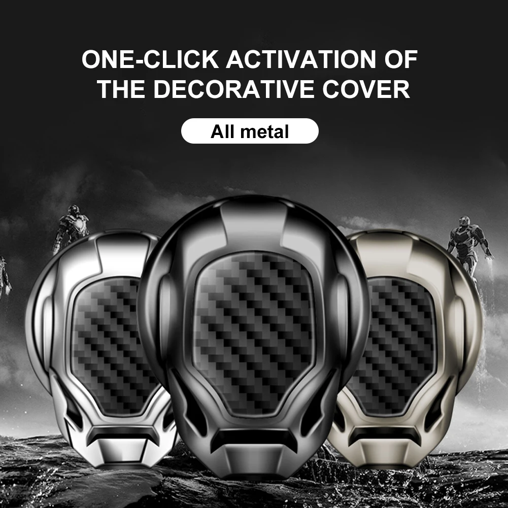 

One Button Ignition Key Decorative Ring Cover Car engine start / stop button For BMW Benz And other models Accessories Sticker