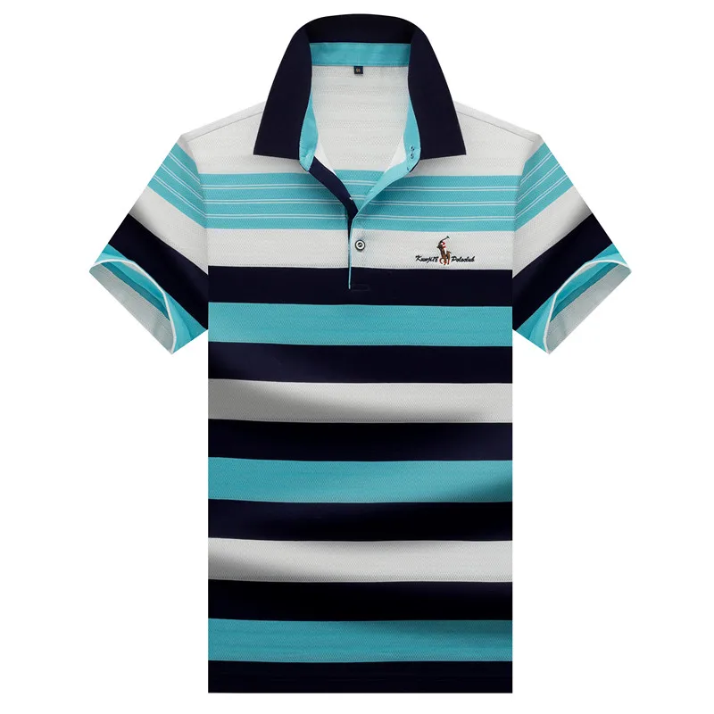 

Fashion T Shirt Men Tshirt Striped For Summer Casual T-shirts Streetwear 2021 Summer Men Polo Shirts Cotton Short Sleeve