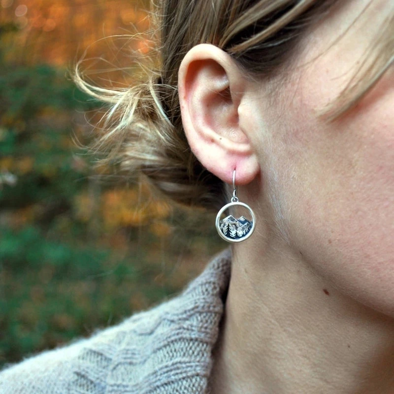 

Natural Fresh Style Mountain Forest Women Drop Earrings Wedding Anniversary Earring Fashion Prom Party Jewelry