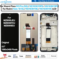 original for xiaomi poco m3 pro for redmi note 10 5g lcd pantalla display touch panel screen digitizer assembly replacement lcd