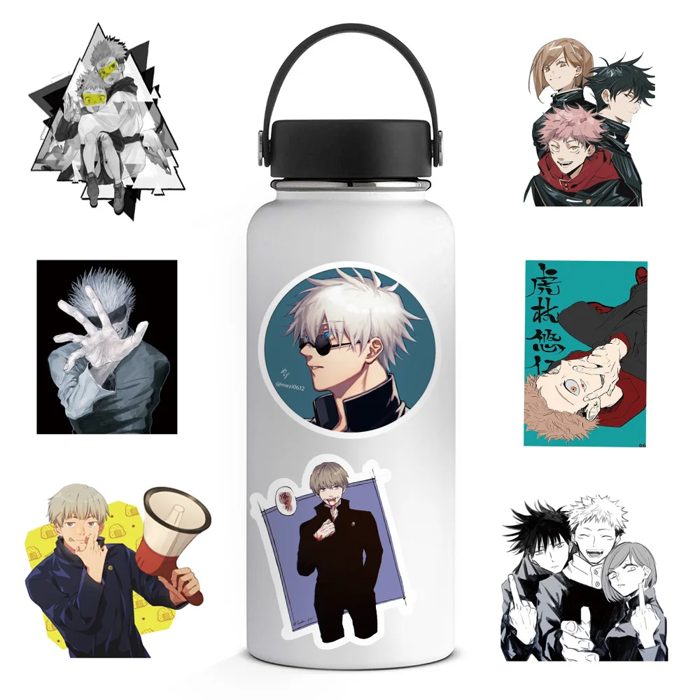 103050pcs anime jujutsu kaisen cartoon graffiti stickers stickers laptop mobile phone shell bicycle guitar stickers wholesale free global shipping