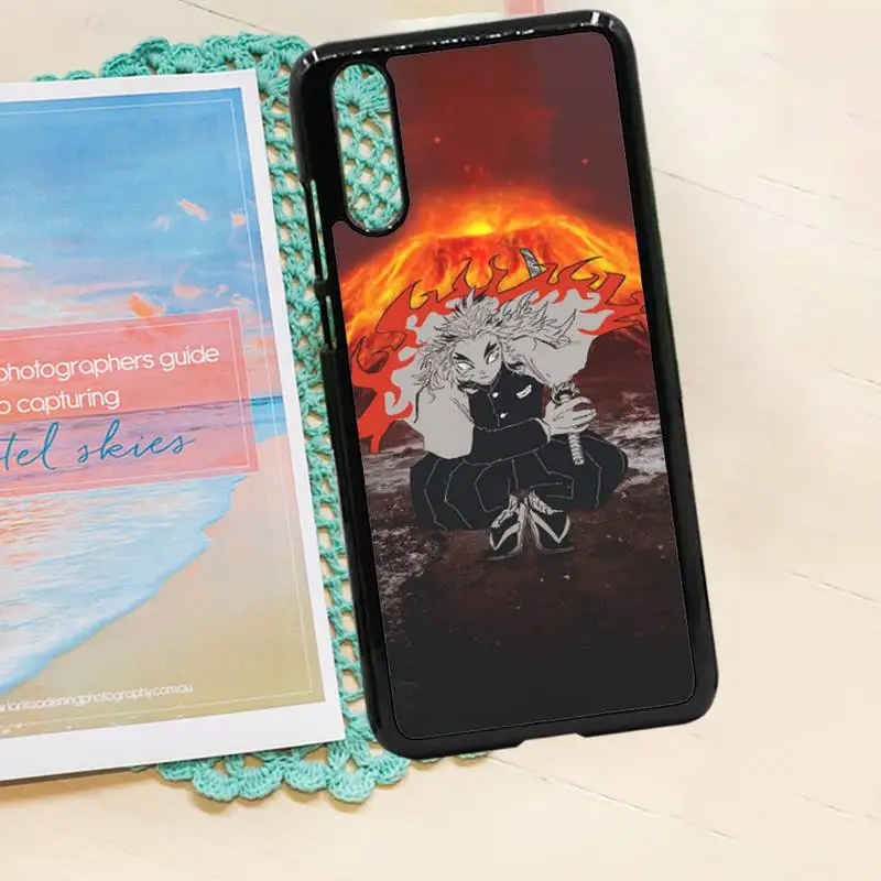 

Demon Slayer Kyojuro Rengoku anime Phone Case PC for iPhone 11 12 pro XS MAX 8 7 6 6S Plus X 5S SE 2020 XR