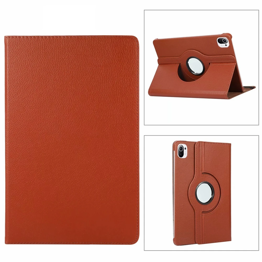 

Вращающийся на 360 градусов чехол для Xiaomi Pad 5 Shell Coque Lychee кожаный флип-чехол для планшетов Xiaomi Pad 5 Pro capa Fundas