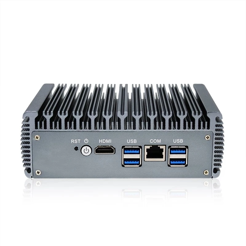 Мини-ПК Intel AES-NI 10-го поколения Pentium Gold 6405U 2 * DDR4 6 LAN 4USB3.0 брандмауэр Pfsense Openwrt Centos Ubuntu