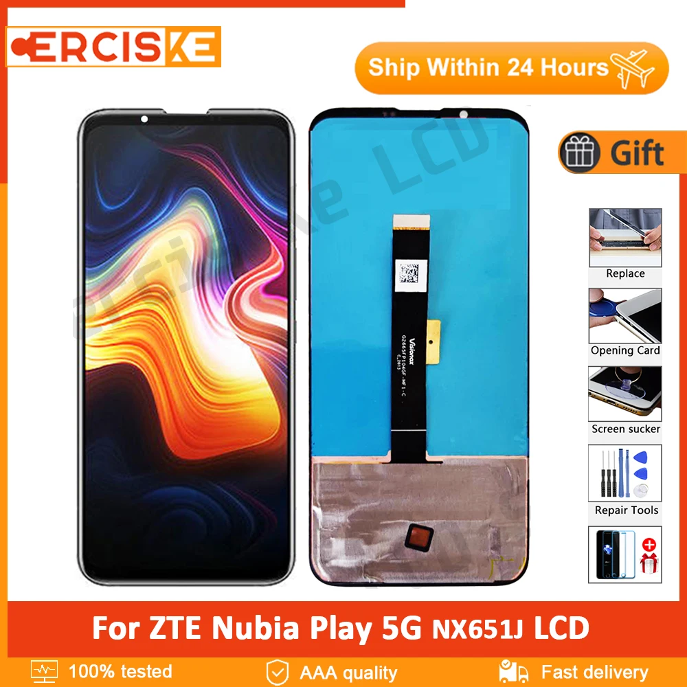 

6,65 "оригинальный Amoled для ZTE Nubia Play 5G NX651J, ЖК-дисплей, детали для ремонта для nubia Play LCD