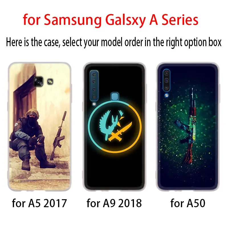 Cs go counter strike global offension cs чехол для телефона Galaxy A10 A20 A30 A40 A50 A60 A70 A6 A8 Plus A7 A9 2018 A3 A5 2017