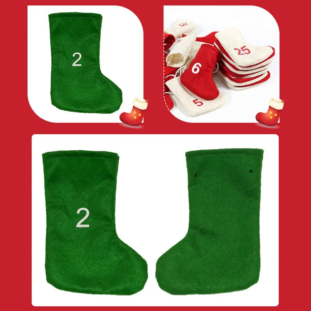 Милый Рождественский Подарочный пакет для детей носки с камином елкой