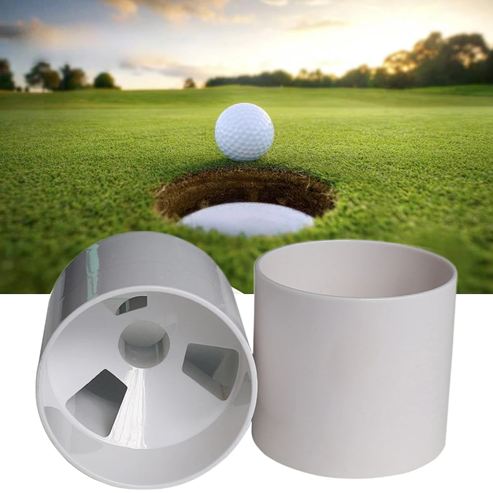 

Training Aids Professional Outdoor Plastic Practice Backyard Flag Stick White Practical Putting Durable Golf Green Hole Cup