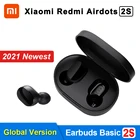 Оригинальные беспроводные наушники Xiaomi Mi True Wireless, базовые наушники 2s Redmi Airdots 2s с сенсорным управлением, водонепроницаемые TWS Игровые наушники Type-C