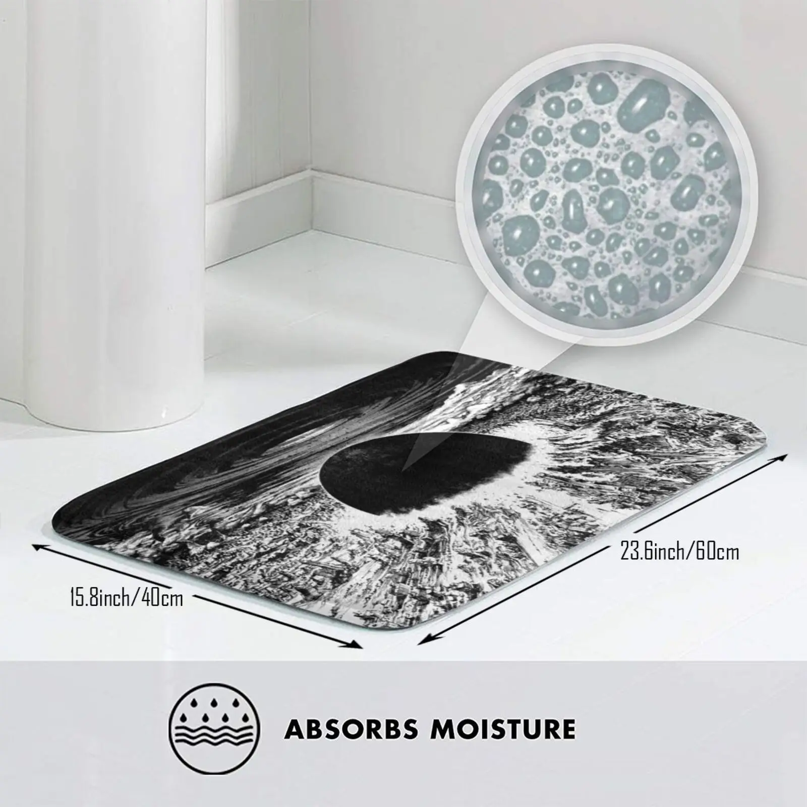 Взрывобезопасный коврик для входной двери Akira ванной аниме Городской Ночной