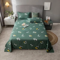 1pc high quality cotton bedding sheets fashion letters prints bed cover twin full queen king size bed sheet bedspreads for beds