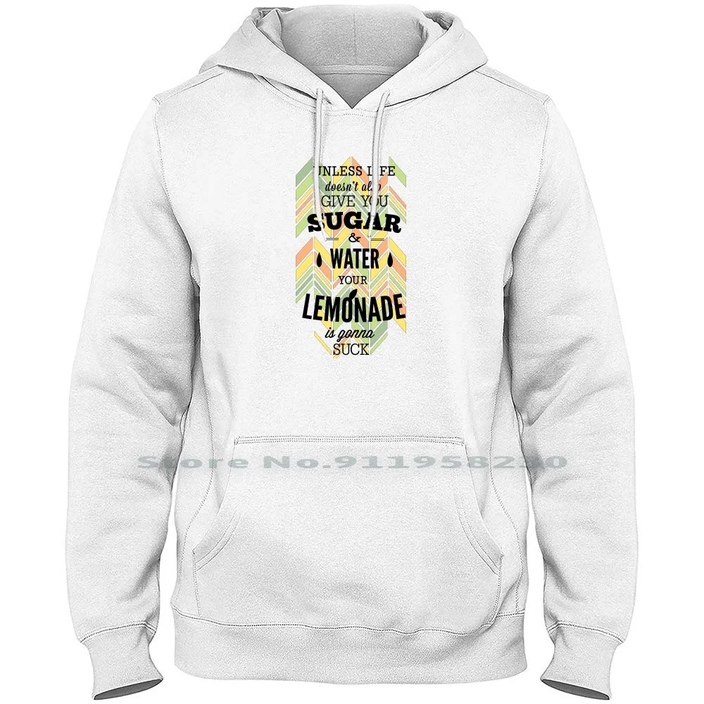 Свитер с капюшоном Life Give You Sugar Water Your Lemonade хлопковый свитер в стиле поп-культуры
