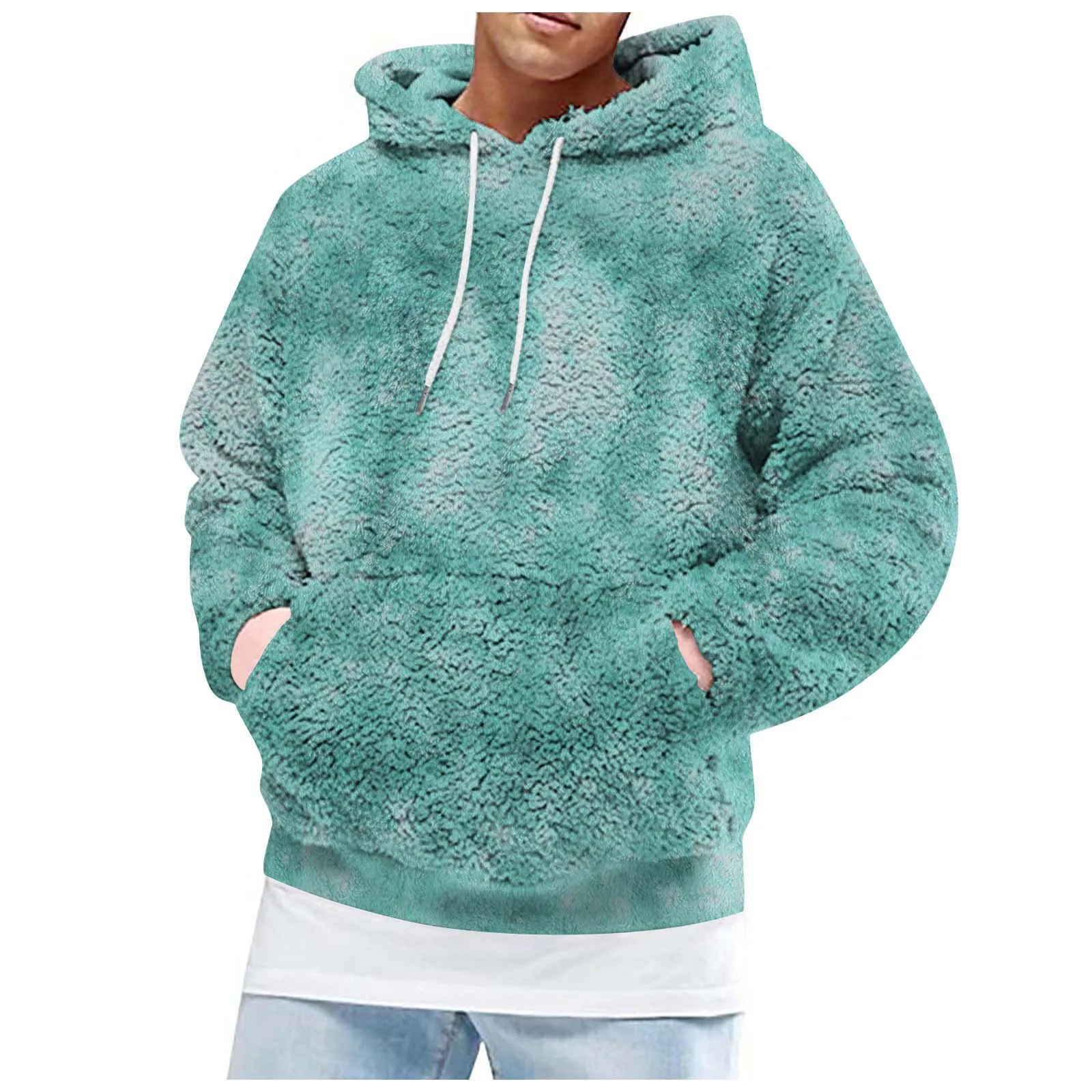 

Autumn Winter Men Plush Jackets Coat Sweatshirt Nice Vogue Long Sleeve Hoodie Zipper Hooded Casual Sweater Top Outwear Hoodie