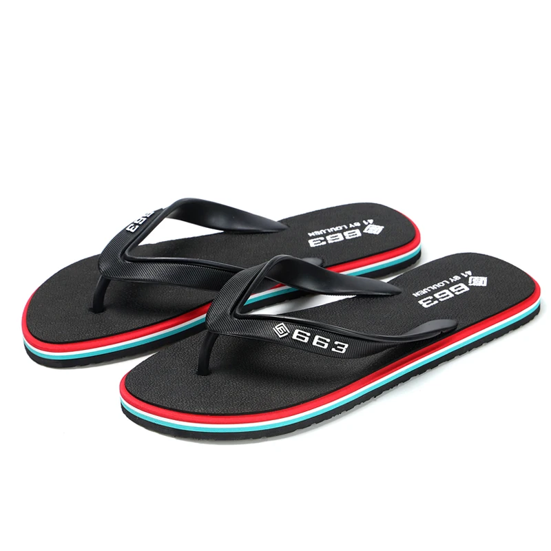 High Quality Hot Sale Flip Flops Men Summer Beach Slippers Men Fashion Breathable Sandals Casual Men Slippers Beach Outdoor